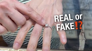 Testing Engagement Ring From Grandma (REAL or FAKE?!)