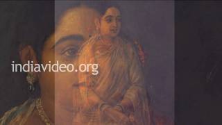 The Bashful lady by Raja Ravi Varma