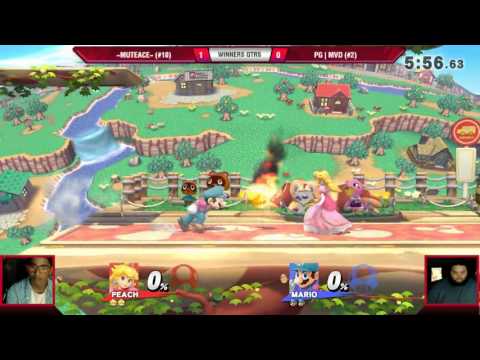 VS Weekly 6/8/17 - Winners Qtrs - MuteAce (Peach) vs MVD (Diddy/Mario) - Smash 4