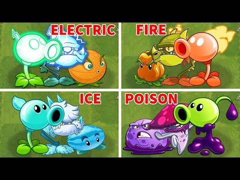 Random 4 Team Plants Battles - Who Will Win? - PvZ2 Team Plants vs Team Plants