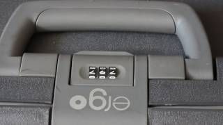 Opening the combination lock on ergo luggage without code