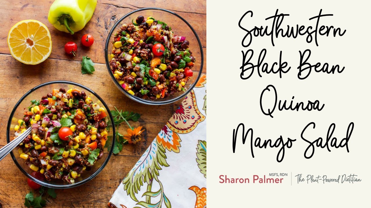 Southwestern Black Bean Quinoa Mango Salad