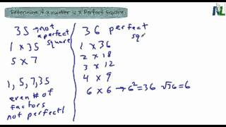 Determining if a Number is a Perfect Square