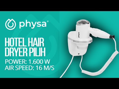 video - Hotel Hair Dryer - 1600 W - White