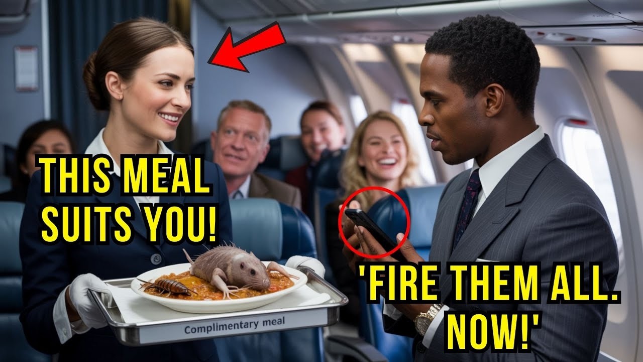 CEO Gets Served A Horrifying First Class Meal — Fires Entire Crew After Landing!