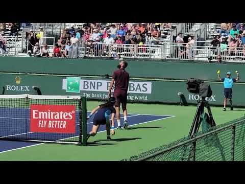 Benoit Paire tanking out of Indian Wells qualifying