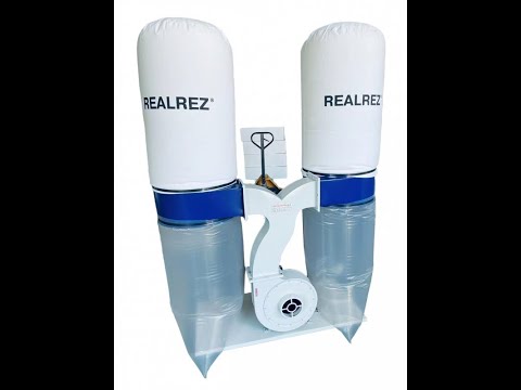 REALREZ FM 230/ 220 V - вытяжка для стружки REZ-FM230/220V, видео 2