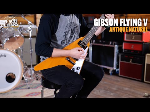 2023 Gibson Flying V - Antique Natural | USA BurstBucker Humbucker Pickups 2.9kg | OHSC image 24
