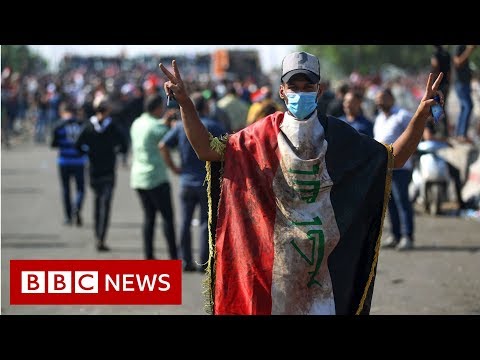伊拉克的抗議活動。40人死亡，大規模動亂陷入暴力 - BBC News (Iraq protests: 40 dead as mass unrest descends into violence - BBC News)