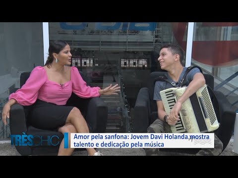 Amor pela sanfona: Davi Holanda mostra talento e dedicação pela música 26 02 2022