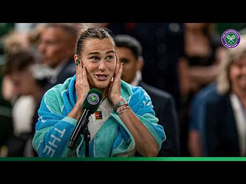 "The atmosphere was unbelievable" | Aryna Sabalenka | On-Court Interview | Wimbledon 2025