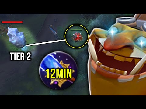 How to have 12Mins Aghanim? Tier 2 Tower Farming Strat - Toying Enemy!!