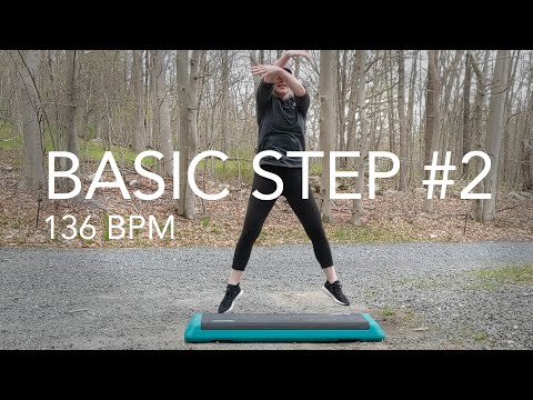 BASIC STEP WORKOUT #2 (38 MIN) 136 BPM - With Power Step Options!!
