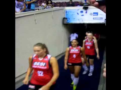 Entrada do Sesi jogo Unilever x Sesi