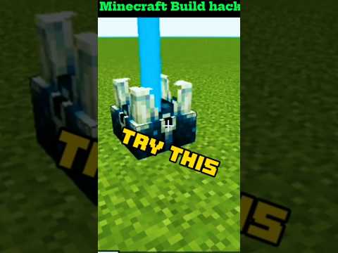 BLOODLINE999 - 😱Minecraft viral build hack😎 | That's you should try😂 | Minecraft hacks | #shorts