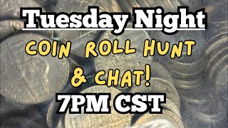 🔴 1/20/26 Tuesday Night Coin Roll Hunt & Chat! No Rolls! $200 BAG of Nickels! *Sound messed at 1st