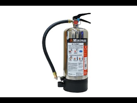 Kitchen Type K Class Fire Extinguisher Wet Chemical Based
