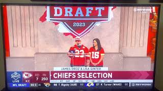 James Droz Announces The Chiefs Pick
