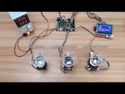 The comparison test of MKS SERVO42C 42B , BTT S42B and TMC2209