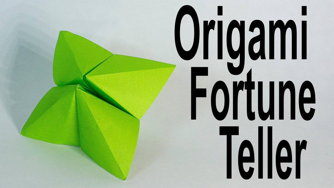 Origami Fortune Teller Tutorial (Traditional)