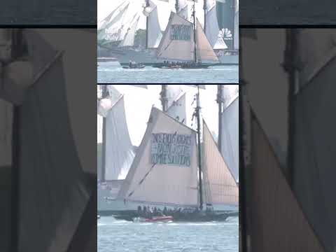 Ship spotted going opposite direction of Sail4th 250