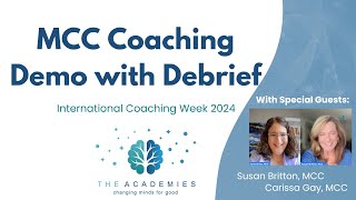 MCC Coaching Demo with Debrief