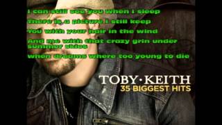 Toby Keith We were in love /wLyrics