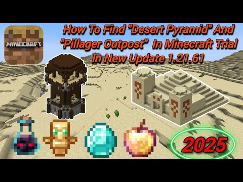 Minecraft Trial: Find 𝗗𝗘𝗦𝗘𝗥𝗧 𝗣𝗬𝗥𝗔𝗠𝗜𝗗 & 𝗣𝗜𝗟𝗟𝗔𝗚𝗘𝗥 𝗢𝗨𝗧𝗣𝗢𝗦𝗧.