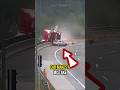 Small Car Crashes Into The Truck