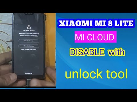 xiaomi mi 8 lite mi cloud android 10 Disable with unlock tool