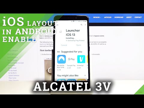 How to Install iOS Launcher in ALCATEL 3V – Download Apple Layout