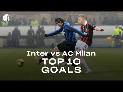 INTER vs AC MILAN | TOP 10 GOALS | Milito, Adriano, Stankovic, Maicon, De Vrij... and many more! ⚫🔵