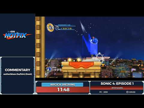 Sonic 4 Episode 1 by Argick in 47:18 - Sonic and the Shiny Things
