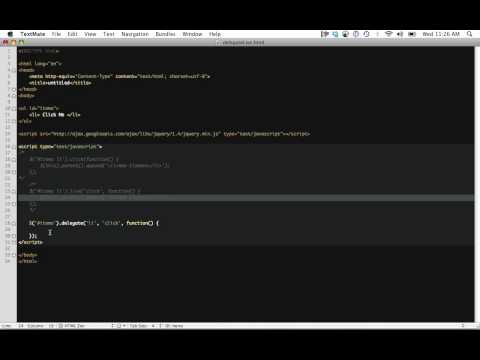 The Difference Between jQuery's Live() and Delegate() Methods