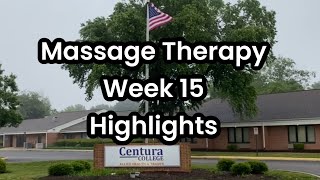 Centura College Chesapeake / Massage Therapy / Week 15 Highlights