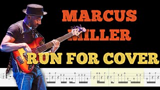 Marcus Miller - Run For Cover (Bass Tabs + Notation) By @ChamisBass