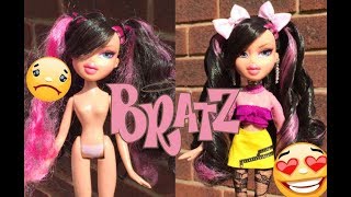 Bratz Kina Transformation / How To Fix Really Bad Nylon Hair! | AzDoesMakeUp!