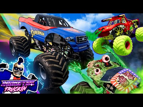 Monster Jam INSANE Racing, Freestyle and High Speed Jumps #90 | BeamNG Drive | Grave Digger