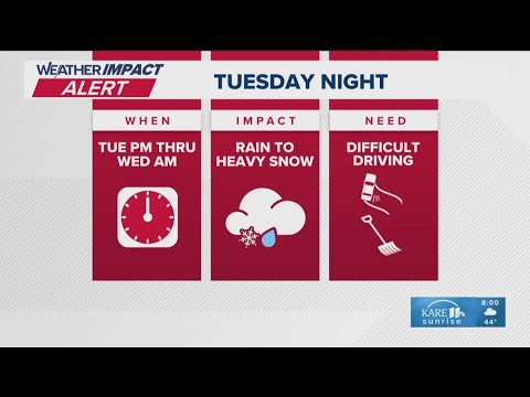 Weather Impact Alert: Predicted snow totals increase for the Twin Cities metro