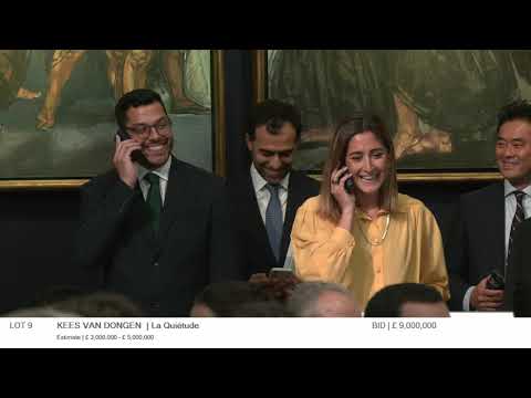 Auction Highlight: Watch Bidding Battle for Kees van Dongen's La Quiétude | Christie's Inc