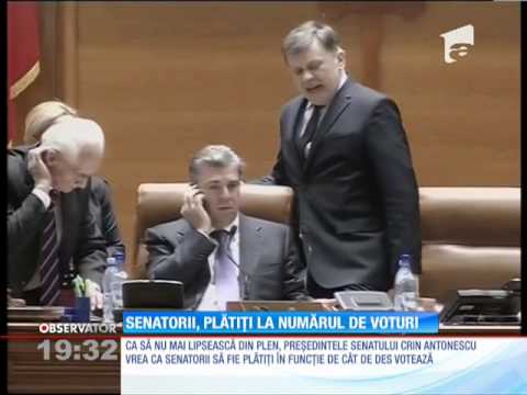 Senatorii şi deputaţii, plătiţi la numărul de voturi