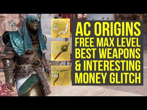 Assassin's Creed Origins Tips FREE LEGENDARY WEAPONS & Interesting Money Farm Spot (AC Origins Money Video