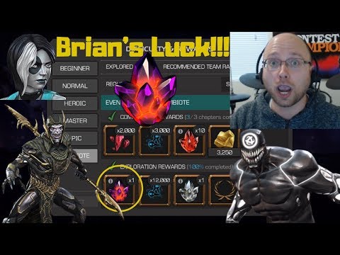 Brian's Luck Returns! Featured 5* Crystal! Symbiote Difficulty Rewards!