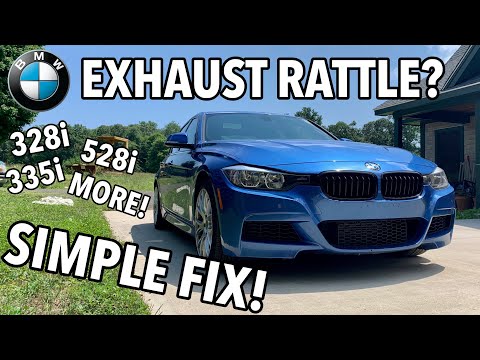BMW Exhaust Rattle EXPLAINED! (sounds like coins in tail pipe rattling)