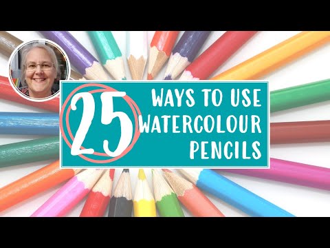 25 Ways to Use Watercolour Pencils to Create Mixed Media Backgrounds for Your Cards! [2025/024]