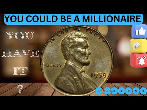 DON NOT SPEND THESE 1959 LINCOLN CENTS: DOUBLE CHECK EVER ONE !!@CoinsHeritage1