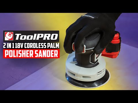 ToolPRO 2 in 1 18V Cordless Palm Polisher Sander