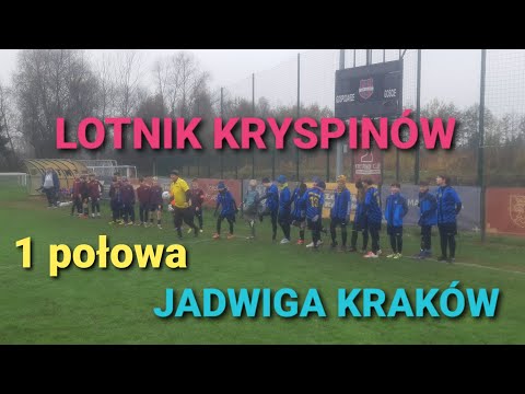 Lotnik Kryspinów vs Jadwiga Kraków 2:1 (1:0) Skrót I połowy. #highlights #lotnik #jadwiga 