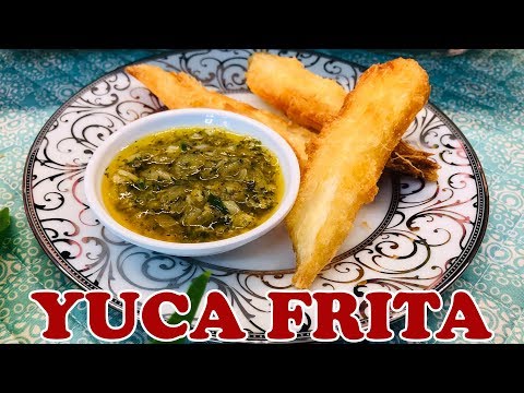 Yuca Frita al Mojo de Ajo