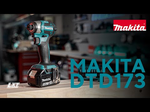 Шуруповерт ударный аккумуляторный MAKITA LXT18В BL XPT 180Нм DTD173Z video